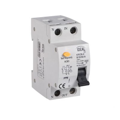 Wyłącznik różnicowo-prądowy z zabezpieczeniem nadmiarowo-prądowym KRO6-2/B25/30 (23211)